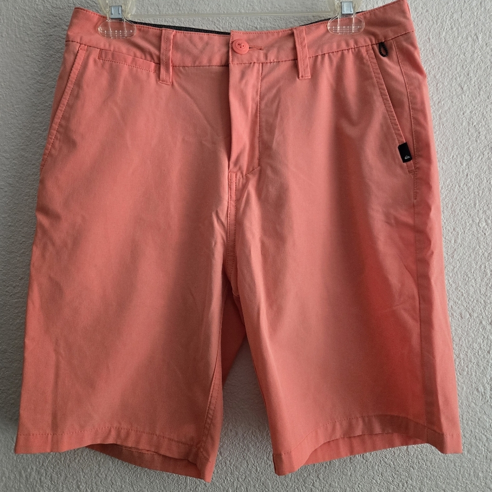 Quiksilver Pink Flat Front Shorts Summer Style